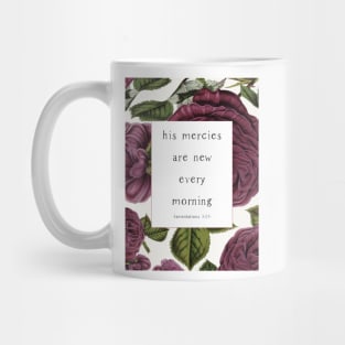 HIS Mercies, vintage floral Mug